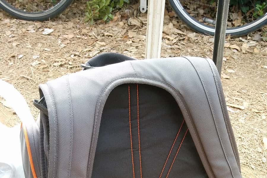 A backpack photographed from the front