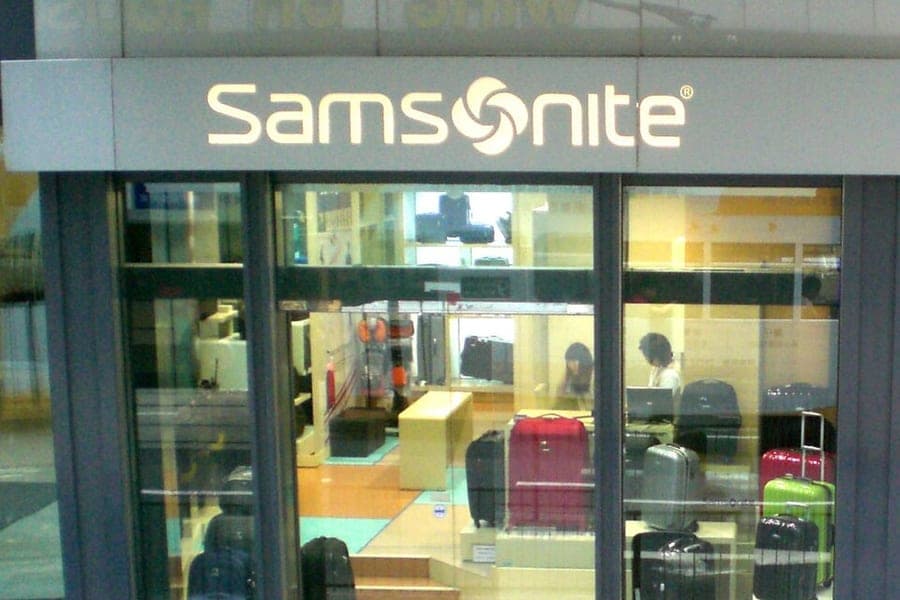 A luggage shop front