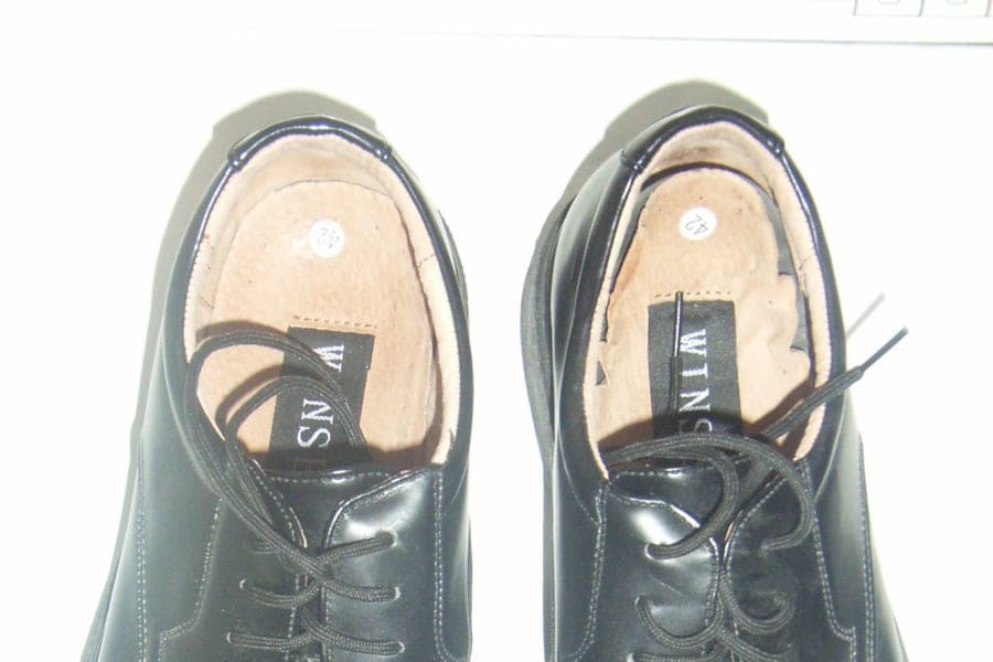 A pair of leather shoes