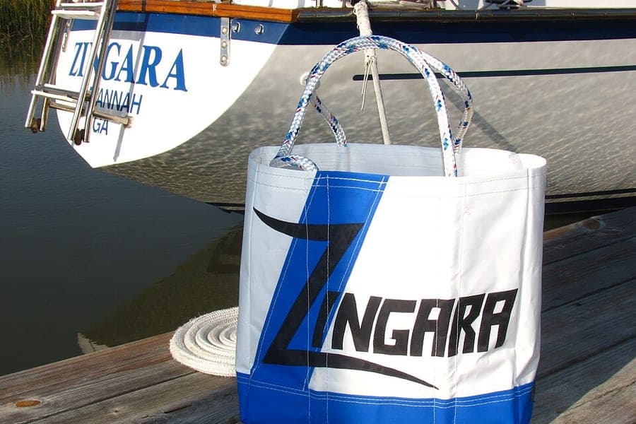 A fabric tote bag