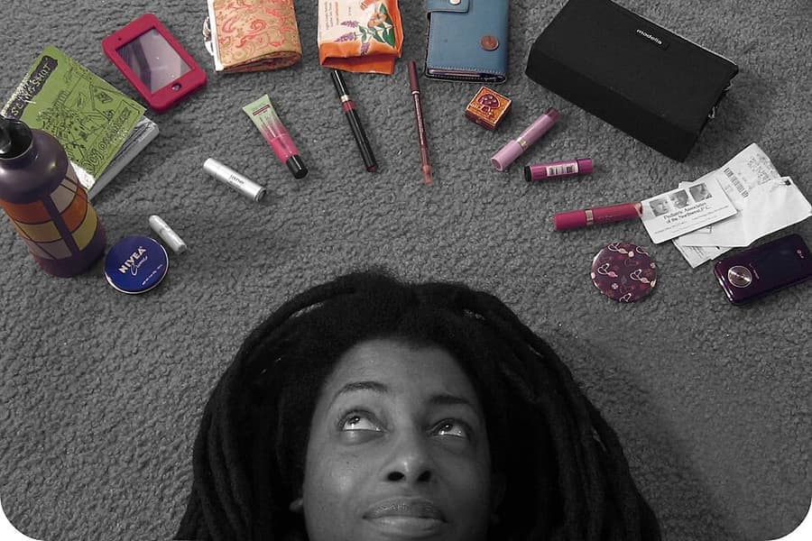 The contents of a bag laid out