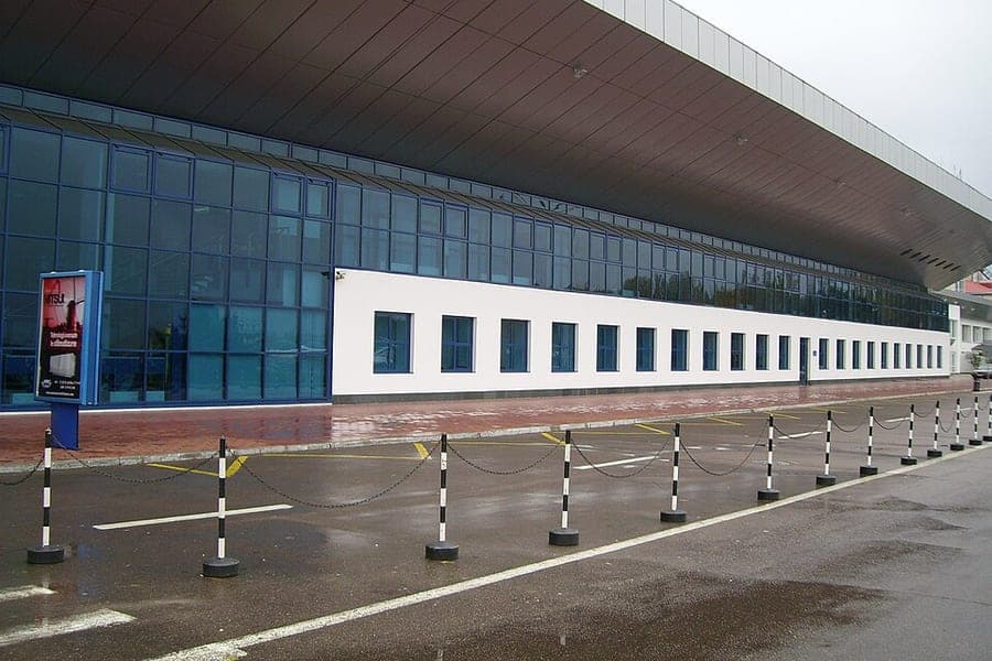 A European airport terminal building